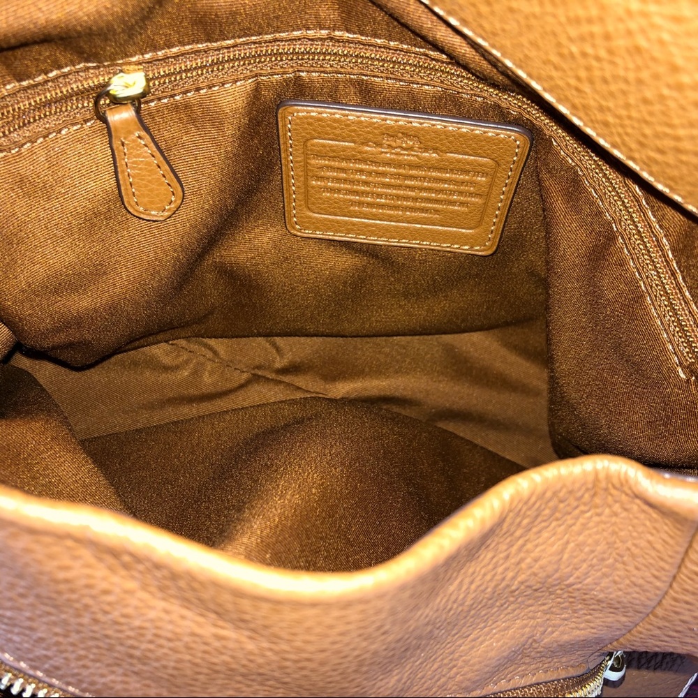 Coach Tan Pebbled Leather Phoebe Bag - Picture 10 of 16